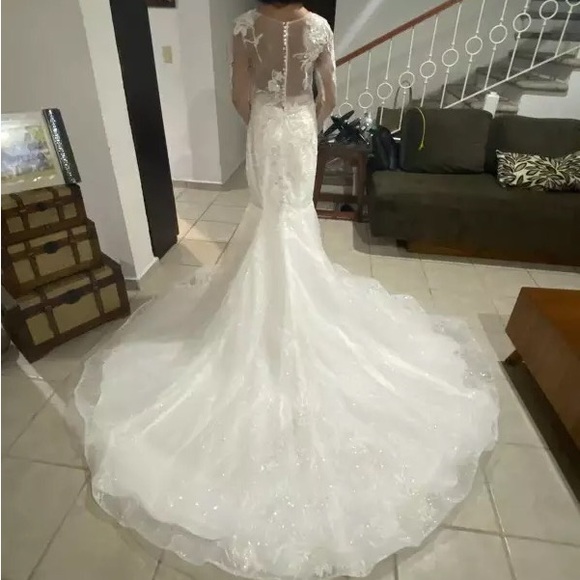 Mermaid wedding dress - Picture 6 of 7